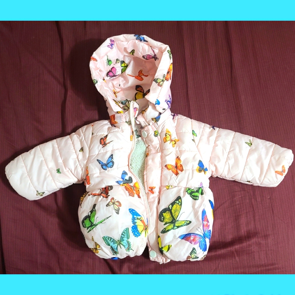 Bobora Coat Toddler Jacket Outerwear Butterfly